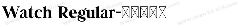 Watch Regular字体转换